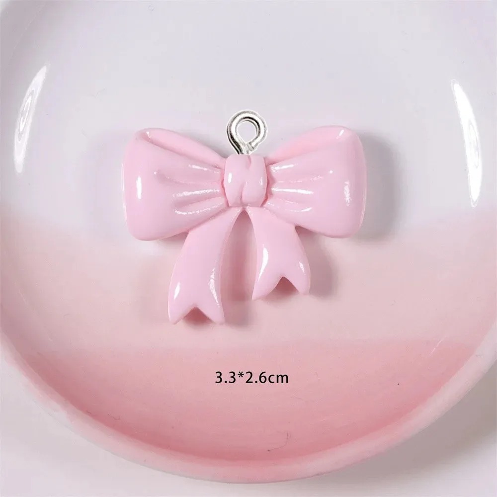 Resin Crafts Diy - 10 stuks snoepkleurige strik harsbedels handgemaakte