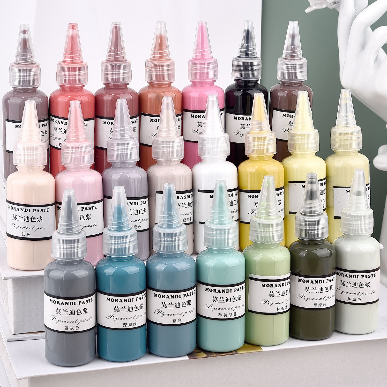 Resin Pigment Set - Morandi Kleuren Vloeibare Hars Pigmenten Epoxyhars