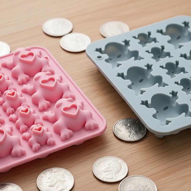 Silicone Mold Tray - Kikkers siliconen mal, snoepchocolade kikker mal