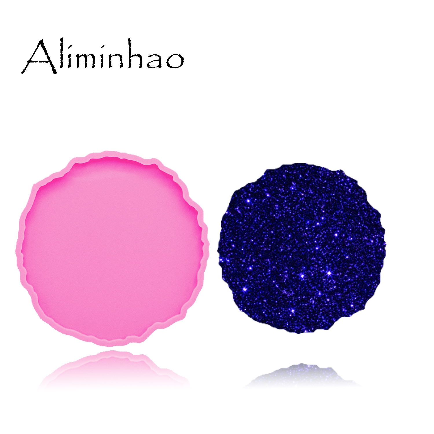 Geode Mold Silicone - DY0278 Shiny Hoge Kwaliteit Ronde Siliconen