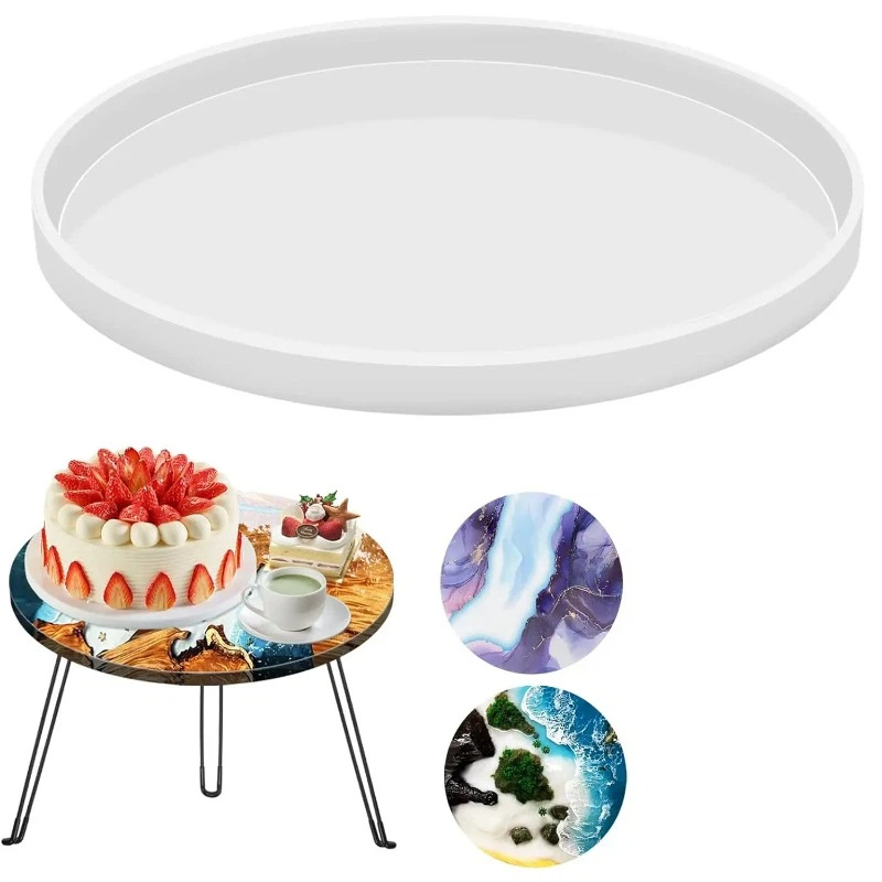 Coaster Mold Round - Ronde Epoxy Tafelharsmallen, Grote Charcuterieplank Harsmallen,