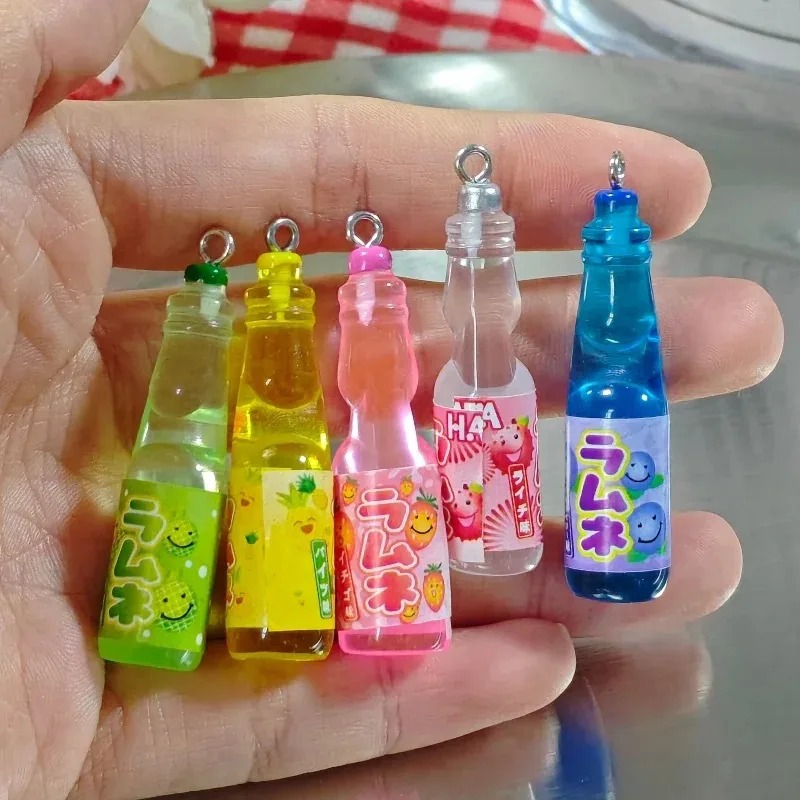 Resin Crafts Diy - 10 stuks kleine frisdrankflesjes hars bedels