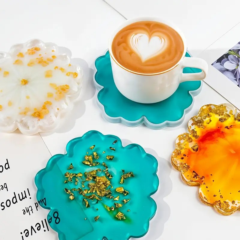 Geode Mold Silicone - DIY Sakura-vormige harsvorm - Aanpasbare geode-onderzetter