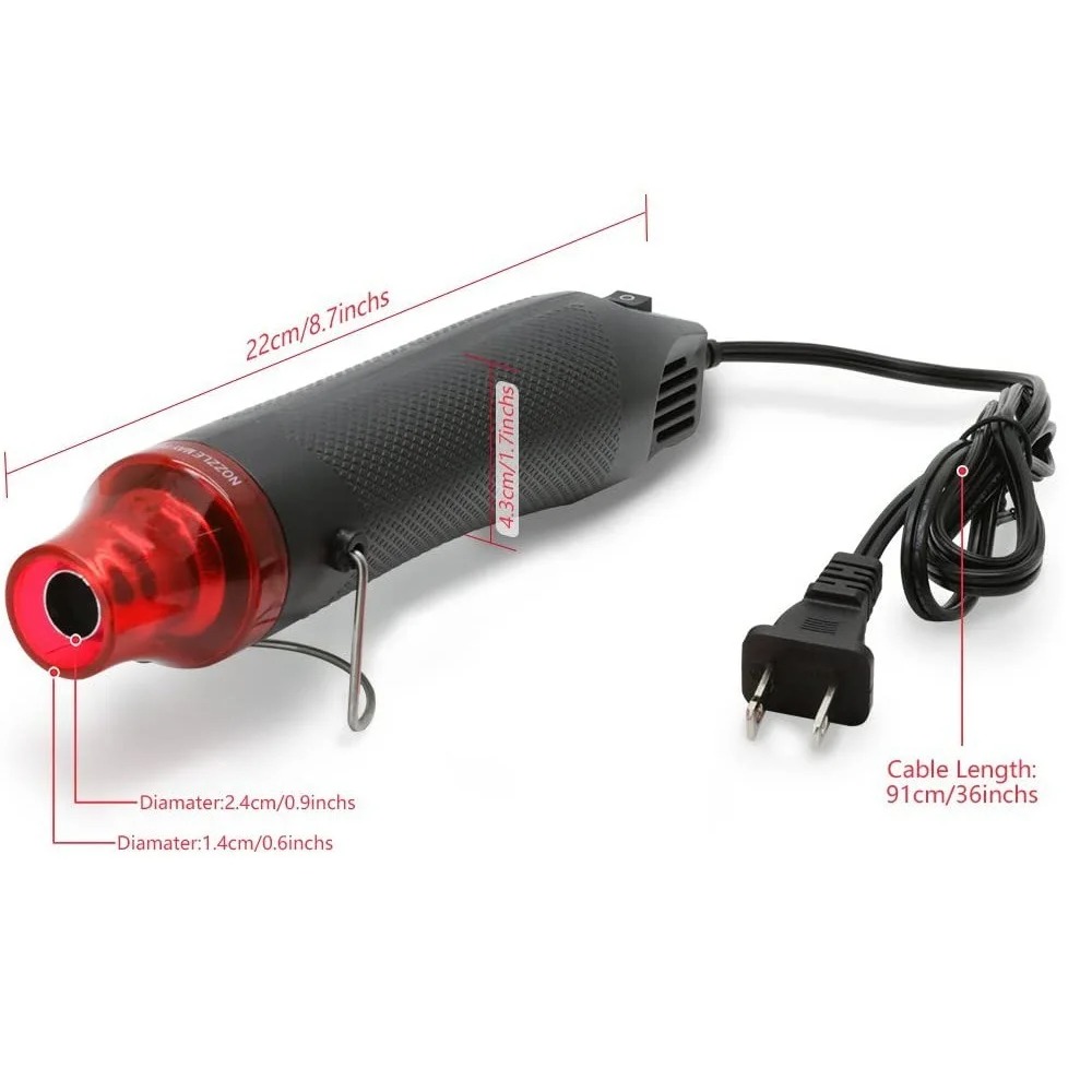 Heat Gun Small - Heteluchtpistool Draagbare mini-verwarmer voor doe-het-zelf knutselen,