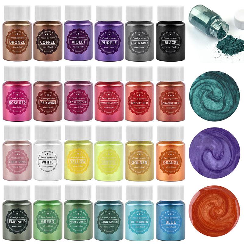 Resin Pigment Set - 10ml Epoxyhars Pigment Filler Parelmoer Poeder