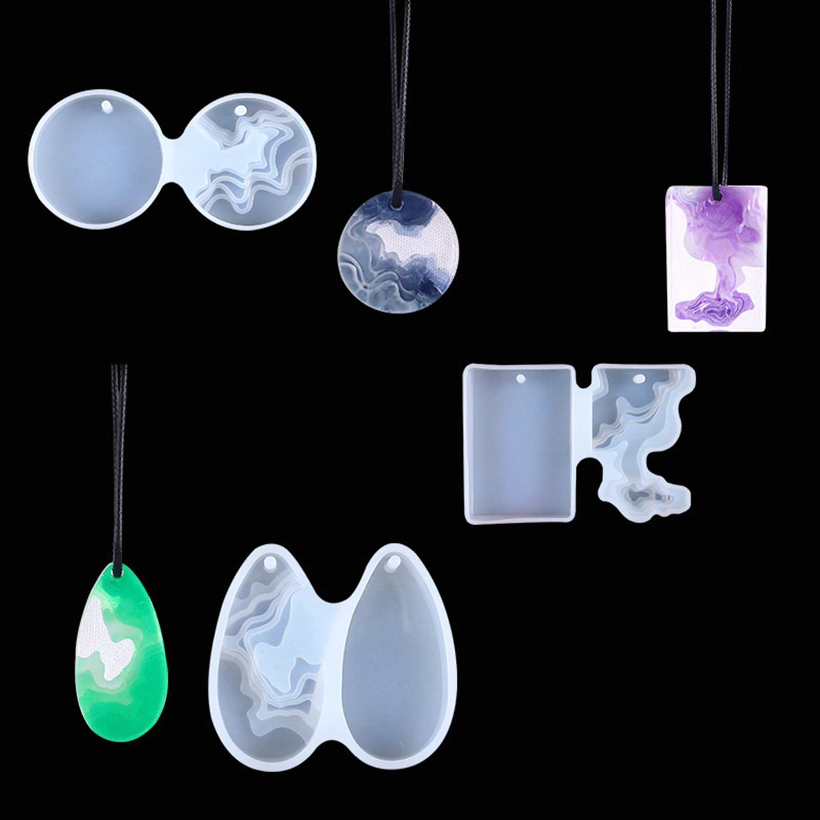 3-delige DIY kristallen malset - Geode Mold Silicone recensie en prijs