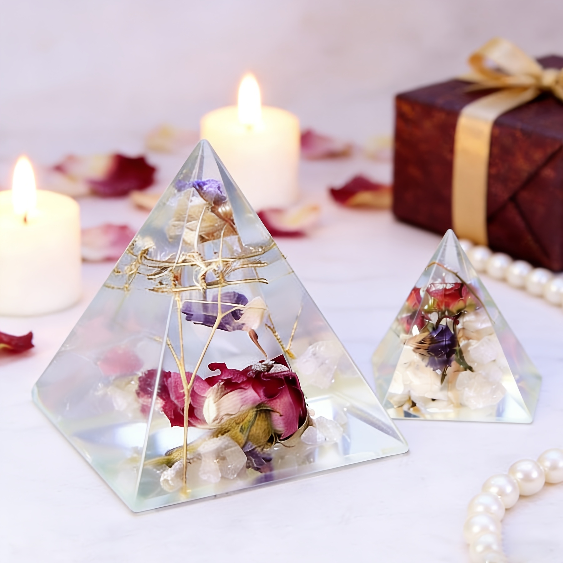 5-delige piramidevormige harsm - Resin Jewelry Kit recensie en prijs