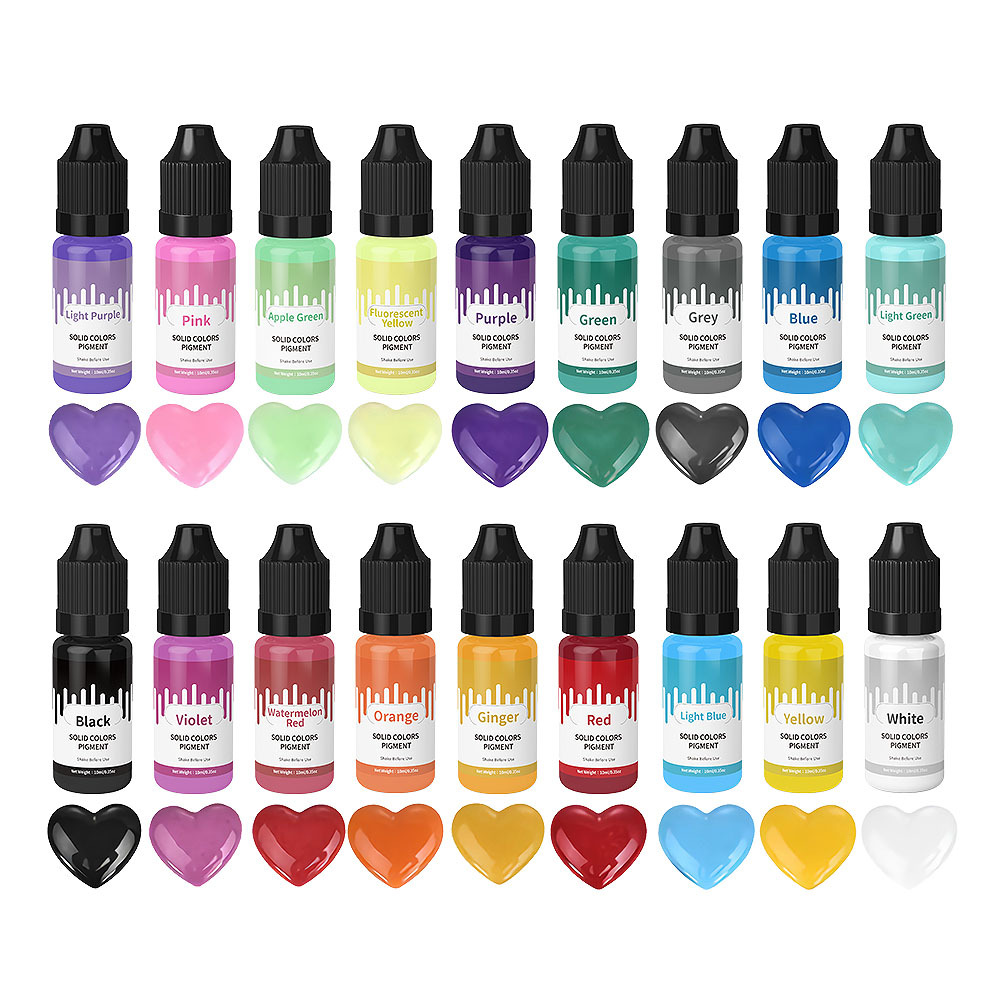 18 Kleuren 10 ml Macaron Effen - Resin Pigment Set recensie en prijs