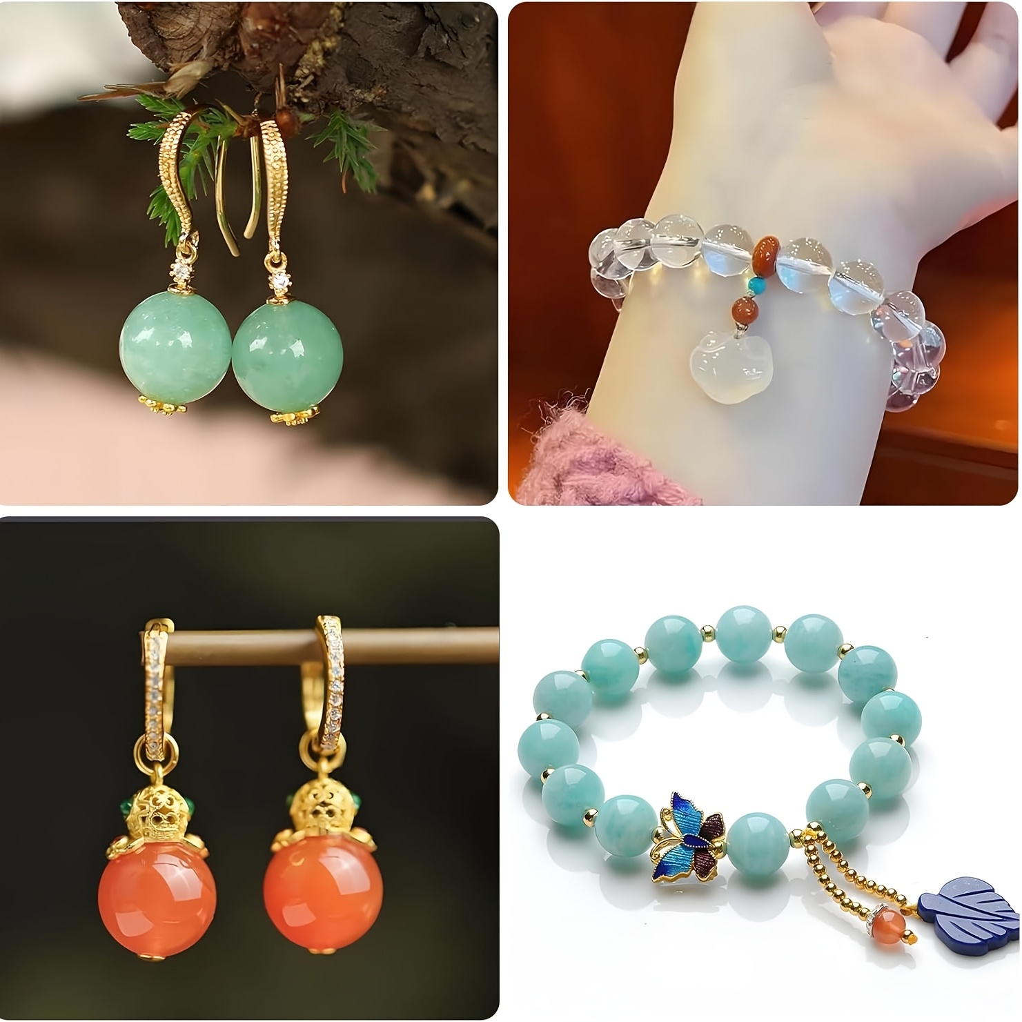 Twee geperforeerde bolvormige  - Resin Jewelry Kit recensie en prijs