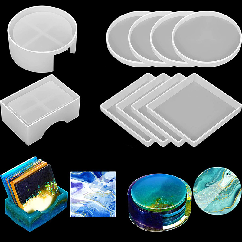 5 stks/set DlY Epoxyhars Cup O - Coaster Mold Round recensie en prijs