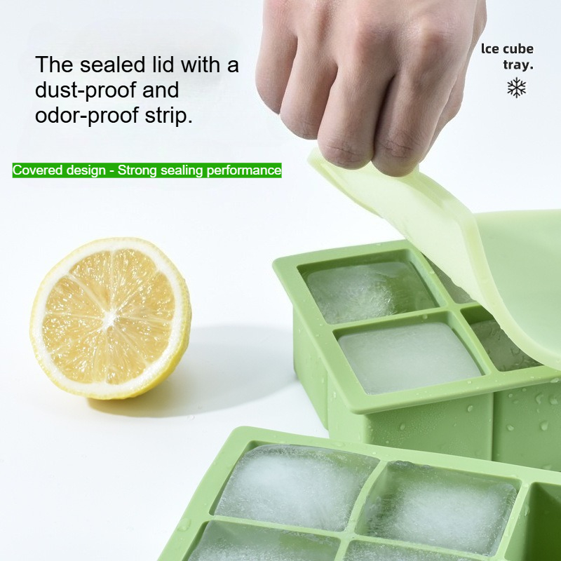 Grote kubusijsbak met 6 holtes - Silicone Mold Tray recensie en prijs