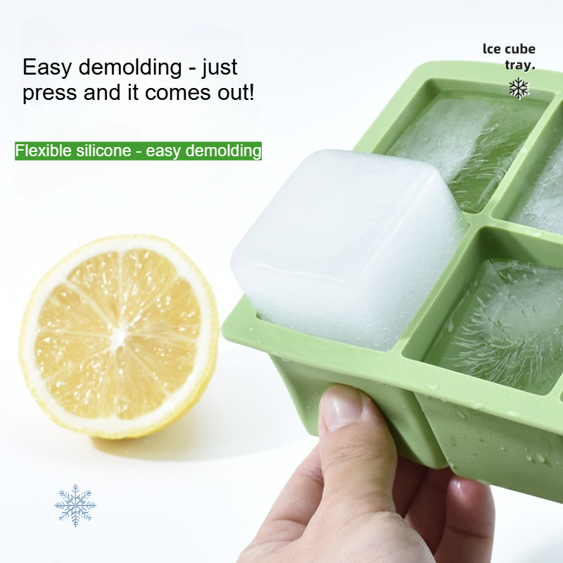 Grote kubusijsbak met 6 holtes - Silicone Mold Tray recensie en prijs