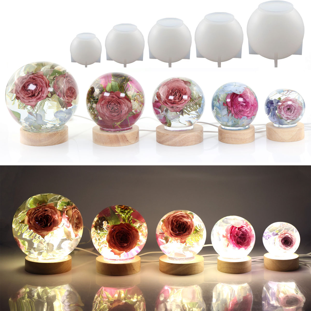 65-120mm bol bal siliconen mal - Resin Craft Ideas recensie en prijs