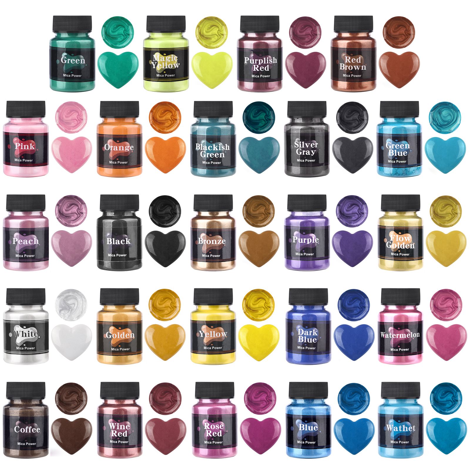 50Ml 24 Kleuren Hars Parel Poe - Resin Pigment Set recensie en prijs
