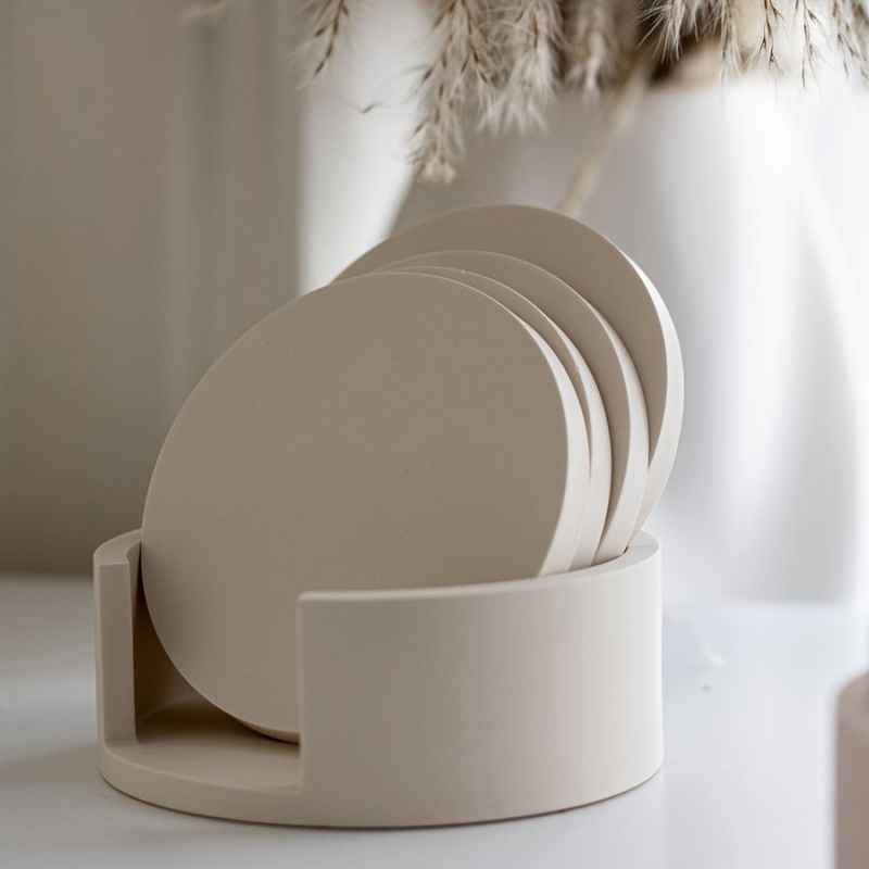 5-delige ronde siliconen malse - Coaster Mold Round recensie en prijs