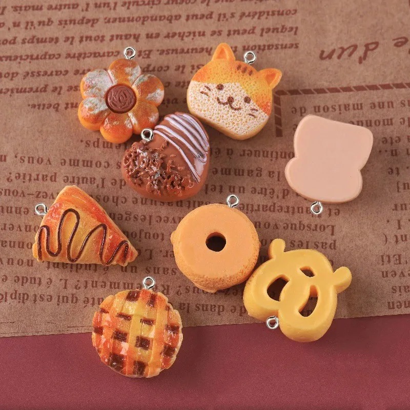 10 stuks schattige nep-voedsel - Resin Crafts Diy recensie en prijs