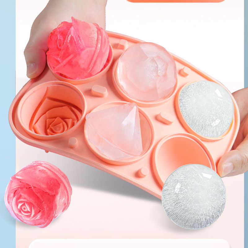3D Rose Diamond Ronde Ijsblokj - Coaster Mold Round recensie en prijs