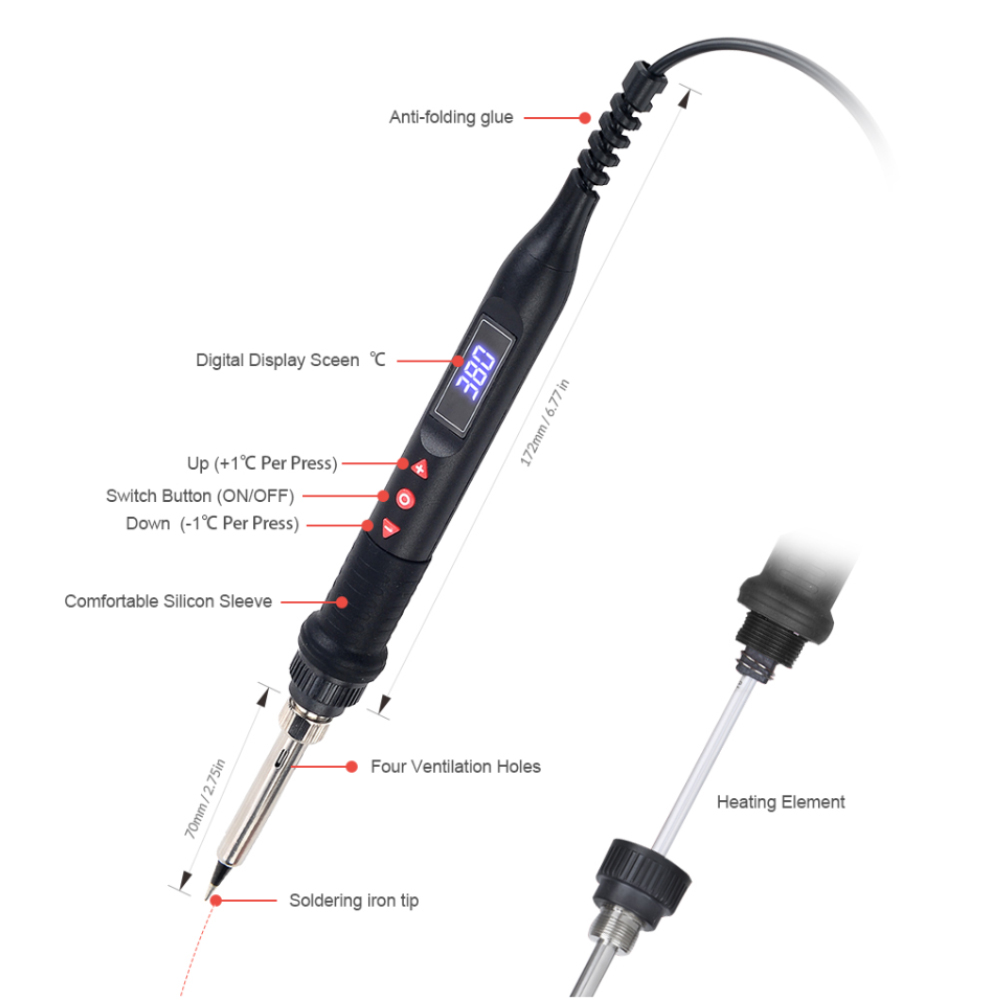 Jcd 750W Micro Heat Gun Rework - Heat Gun Small recensie en prijs