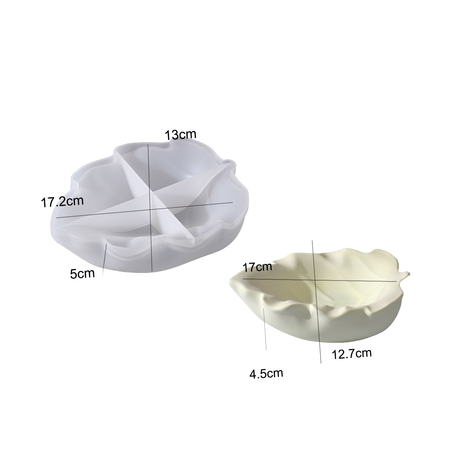 DIY epoxyhars mal bladkom sili - Silicone Mold Tray recensie en prijs