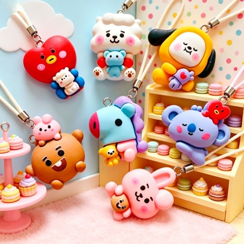 7 stks BT21 Hars Cartoon Charm - Resin Crafts Diy recensie en prijs