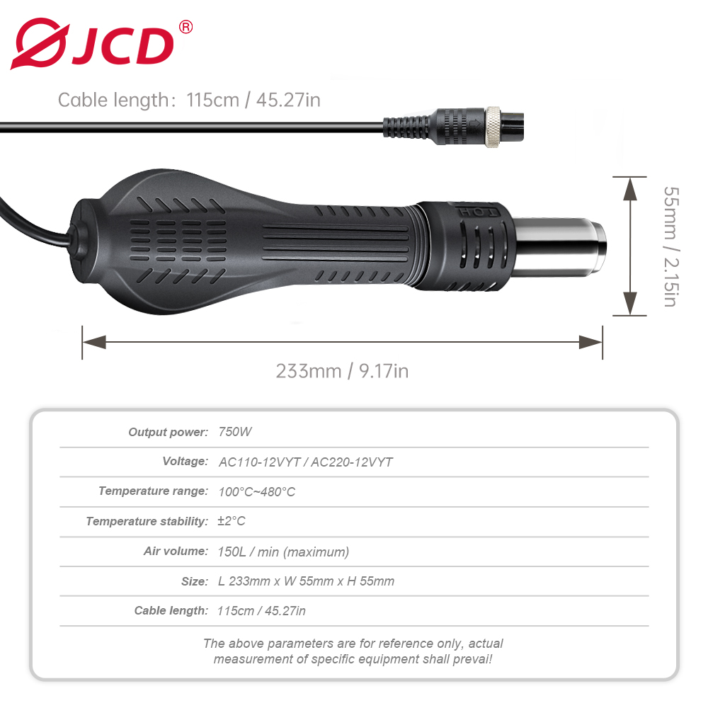 Jcd Heteluchtpistool Soldeerst - Heat Gun Small recensie en prijs